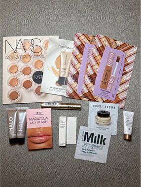 Makeup Bundle Lot Sample Minis Nars Tarte Stila Bobbi Smash Drunk Milk